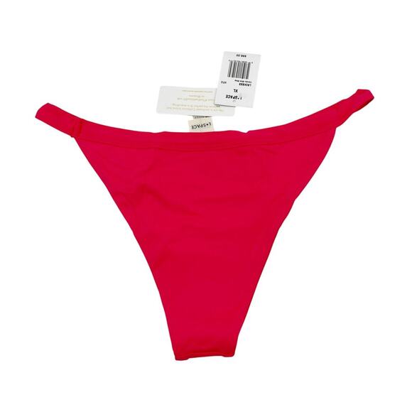 L*Space Camdyn Bikini Bottoms High Cut Bitsy Size XL Hot Cherry NEW With Tags! - Picture 5 of 5